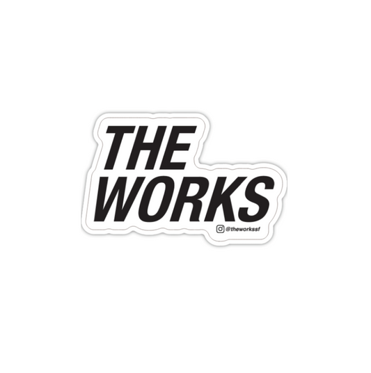 "The Works" Logo Sticker